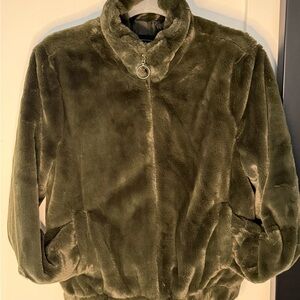 Ci Sono Olive Teddy Jacket